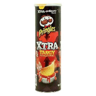 Pringles Xtra tangy buffalo wing flavored potato crisps  5.96oz