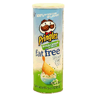 Pringles  sour cream & onion flavor fat free potato crisps  5.43oz