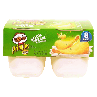 Pringles  sour cream & onion potato crisps, 8-pack  5.92oz