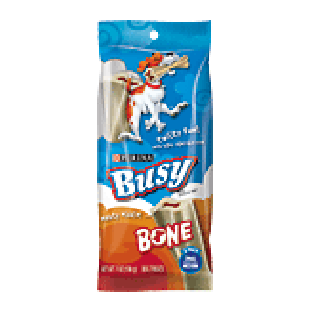 Busy Bone Chewbone Treat fun twisted shape with meaty middle, for s2pk