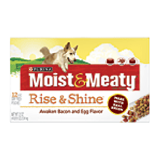 Purina Moist & Meaty Rise & Shine; bacon and egg flavor dog food, 72oz