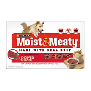 Moist & Meaty Dog Food Chopped Burger 12ct