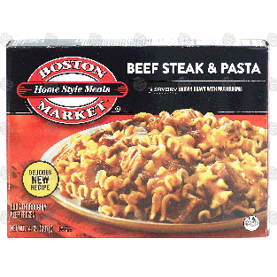 Boston Market Home Style Meals beef steak & pasta in a savory bro14-oz