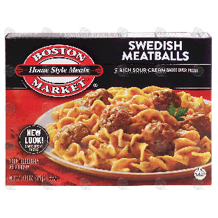 Boston Market Home Style Meals swedish meatballs in a rich sour13.1-oz