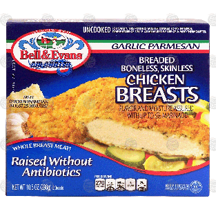 Bell & Evans Air Chilled uncooked garlic parmesan breaded bonel10.5-oz