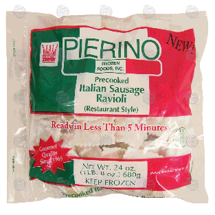 Pierino  precooked italian sausage ravioli 24-oz