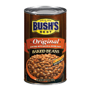 Bush's Best Best original baked beans seasoned with bacon & brown  55oz