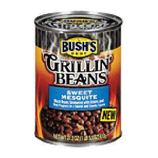 Bush's Best Grillin Beans Sweet Mesquite; black beans simmered w21.5oz