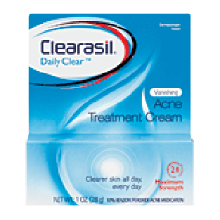 Clearasil Daily Care vanishing acne treatment cream, maximum streng 1oz