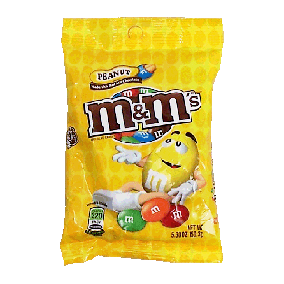 M&M's(r)  peanut coated in milk chocolate candy coated  5.3oz