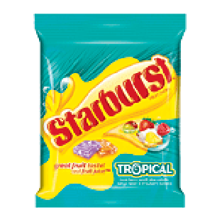 Starburst(r)  tropical fruit chews  7.2oz