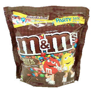 M&M's(r) Party Size milk chocolate candy coated pieces  42oz