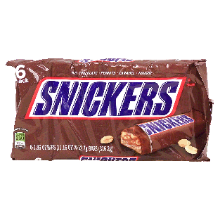 Snickers(r)  milk chocolate peanuts, caramel, nougat candy bars 11.16oz