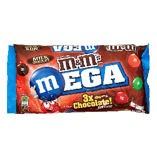 M&M's(r) Mega milk chocolate candy coated pieces 11.4oz