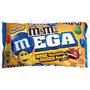 M&M's(r) Mega peanut chocolate candies, more chocolate and bigge 10.2oz