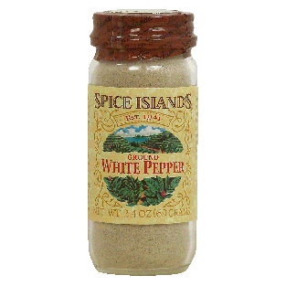 Spice Islands  pepper, ground white 2.4oz
