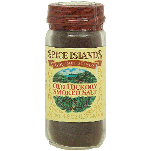 Spice Islands Gourmet Blends hickory smoked salt. old 4.8oz