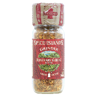Spice Islands Grinder rosemary garlic blend, adjustable grinder top2oz