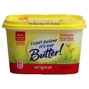 I Can't Believe It's Not Butter! Spread Original w/Sweet Cream But15oz