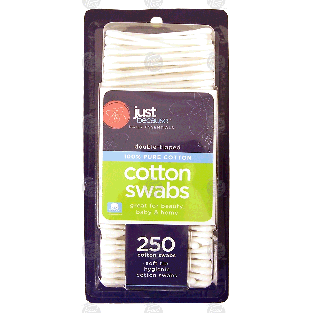 Just Because  cotton swabs, double-tipped, 100% pure cotton  250ct