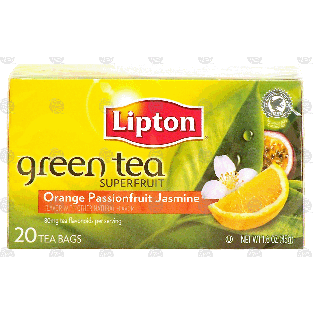 Lipton Superfruit green tea, orange passionfruit jasmine 20-ct