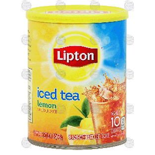 Lipton  sugar sweetened iced tea mix, lemon flavor, makes 10 qu26.5-oz