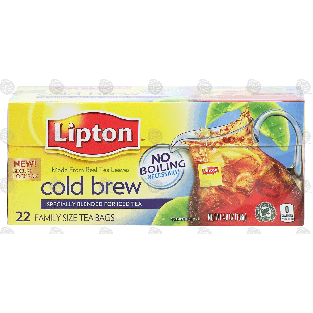 Lipton Tea Bags Cold Brew Pitcher Size 22 Ct 4.8-oz