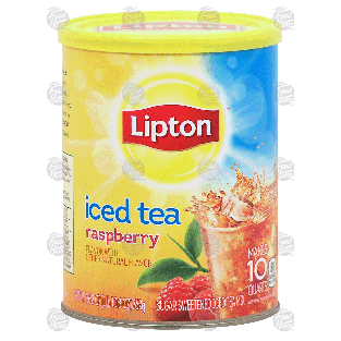 Lipton  sugar sweetened iced tea mix, raspberry flavor, makes 126.8-oz