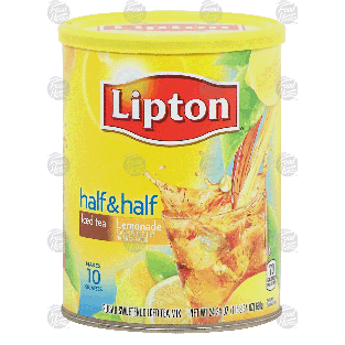 Lipton half & half sugar sweetened iced tea mix, iced tea & le24.34-oz
