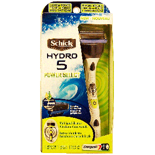 Schick Hyrdo 5 1 razor with multi speed vibration, 1 cartridge, 1 a1ct