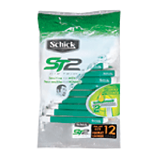 Schick ST2 sensitive for men disposable razors, 2 blade  12ct