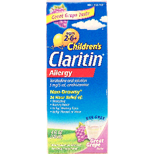 Claritin  children's allergy relief, loratadine oral solution, 5 4fl oz