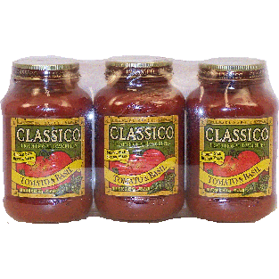 Classico Traditional Favorites tomato & basil pasta sauce, 3-pack 96oz