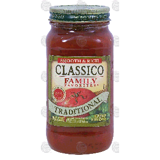 Classico Family Favorites traditional smooth & rich pasta sauce  24oz