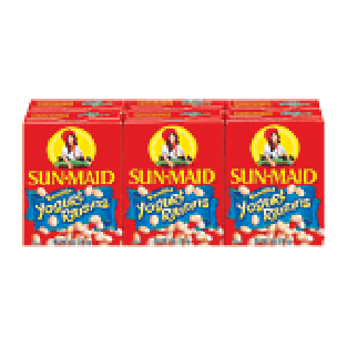 Sun-Maid(R) Yogurt Raisins Vanilla Snack Size 1 Oz 6pk