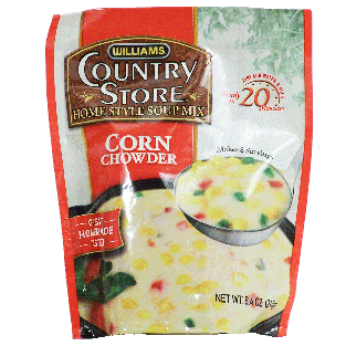 Williams Country Store Corn Chowder Dry Soup Mix, Makes 8 serving8.4oz
