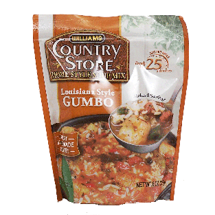 Williams Country Store louisiana style gumbo home style soup mix 8oz