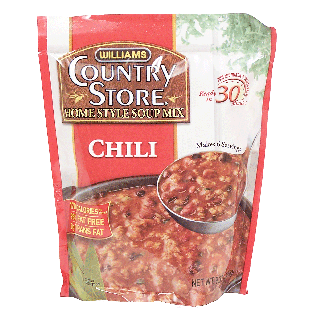Williams Country Store chili, home style soup mix 9.37oz