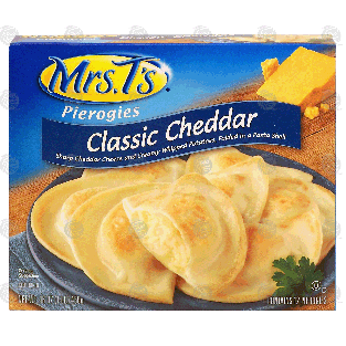 Mrs. T's Pierogies classic cheddar; sharp cheddar cheese and crea16-oz