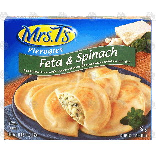 Mrs. T's Pierogies feta & spinach; feta cheese, spinach and cream16-oz