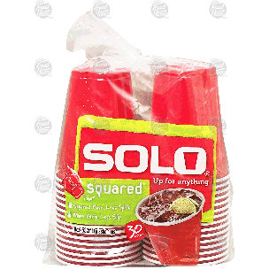 Solo Squared plastic cups, 18-oz  30ct