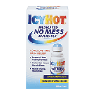 Icy Hot  maximum strength pain relieving liquid, medicated no  2.5fl oz