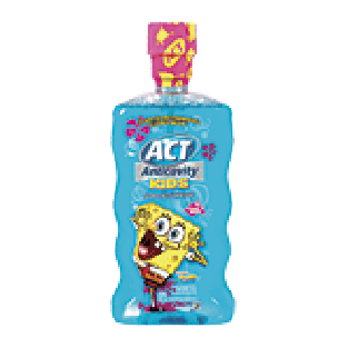 Act Kids anticavity fluoride rinse, alcohol free, ocean berry16.9fl oz