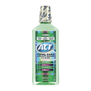 Act Total Care anticavity fluoride rinse, fresh mint, alcohol f18fl oz