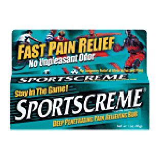 Sportscreme Pain Relieving Rub Fast Pain Relief No Unpleasant Odor 3oz