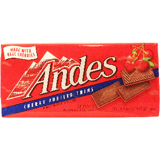 Andes  cherry jubilee thins, 28 pieces individually wrapped  4.67oz