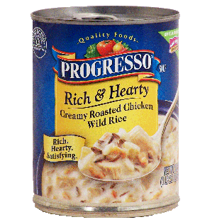 Progresso Rich & Hearty creamy roasted chicken wild rice soup 18.5oz