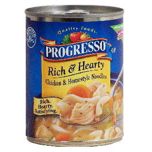 Progresso Rich & Hearty chicken & homestyle noodles soup 19oz