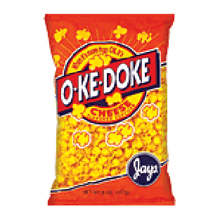 Jay's O-ke-doke popcorn, cheese flavored 8oz