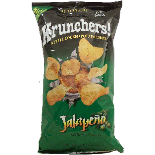 Krunchers!  jalapeno kettle cooked potato chips  8oz